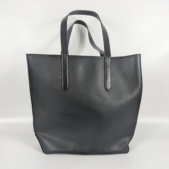 COACH Gotham Tall Tote 34 Unisex Bag Black Pebbled Leather Laptop Friendly EUC! - Picture 2 of 11